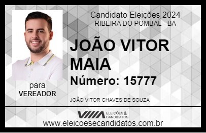 Candidato JOÃO VITOR MAIA 2024 - RIBEIRA DO POMBAL - Eleições