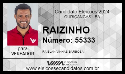 Candidato RAIZINHO 2024 - OURIÇANGAS - Eleições