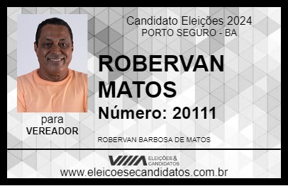 Candidato ROBERVAN MATOS 2024 - PORTO SEGURO - Eleições