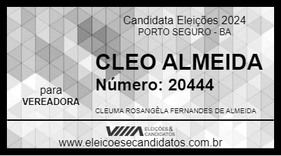 Candidato CLEO ALMEIDA 2024 - PORTO SEGURO - Eleições