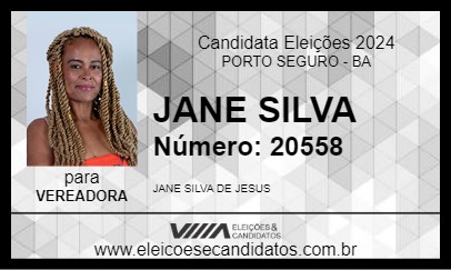 Candidato JANE SILVA 2024 - PORTO SEGURO - Eleições