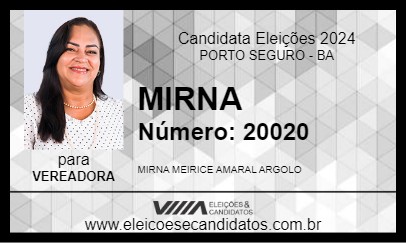 Candidato MIRNA 2024 - PORTO SEGURO - Eleições