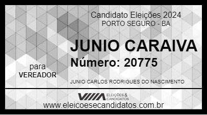 Candidato JUNIO CARAIVA 2024 - PORTO SEGURO - Eleições