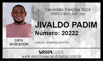 Candidato JIVALDO PADIM 2024 - PORTO SEGURO - Eleições