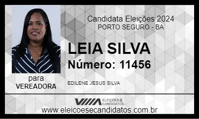 Candidato LEIA SILVA 2024 - PORTO SEGURO - Eleições