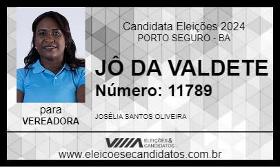 Candidato JÔ DA VALDETE 2024 - PORTO SEGURO - Eleições