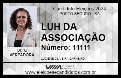 Candidato LUH DA ASSOCIAÇÃO 2024 - PORTO SEGURO - Eleições