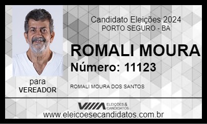 Candidato ROMALI MOURA 2024 - PORTO SEGURO - Eleições