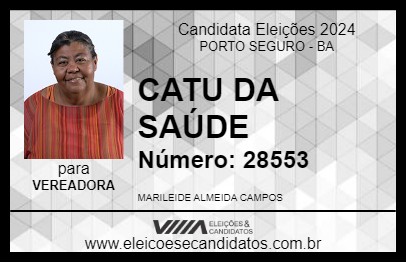 Candidato CATU DA SAÚDE 2024 - PORTO SEGURO - Eleições