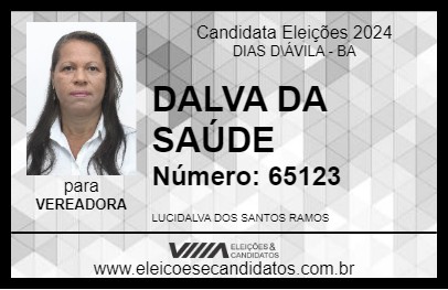 Candidato DALVA DA SAÚDE 2024 - DIAS D\ÁVILA - Eleições