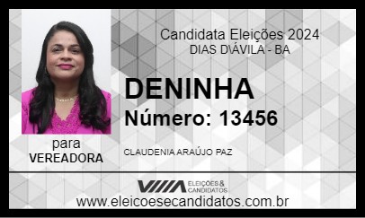 Candidato DENINHA 2024 - DIAS D\ÁVILA - Eleições