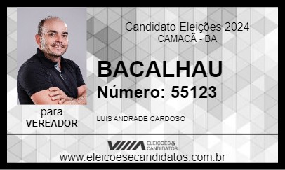 Candidato BACALHAU 2024 - CAMACÃ - Eleições