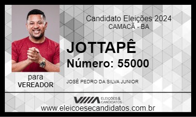 Candidato JOTTAPÊ 2024 - CAMACÃ - Eleições