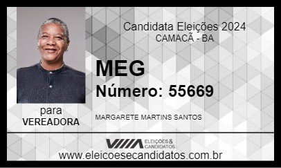 Candidato MEG 2024 - CAMACÃ - Eleições