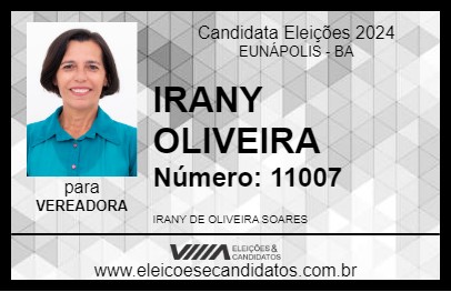 Candidato IRANY OLIVEIRA 2024 - EUNÁPOLIS - Eleições