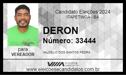 Candidato DERON 2024 - ITAPETINGA - Eleições