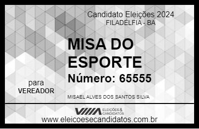 Candidato MISA DO ESPORTE 2024 - FILADÉLFIA - Eleições