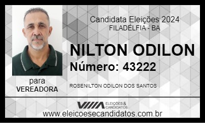 Candidato NILTON ODILON 2024 - FILADÉLFIA - Eleições