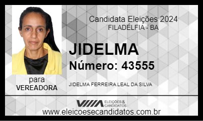 Candidato JIDELMA 2024 - FILADÉLFIA - Eleições