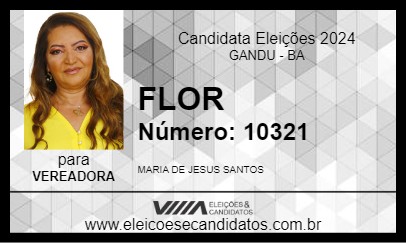 Candidato FLOR 2024 - GANDU - Eleições