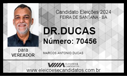 Candidato DR.DUCAS 2024 - FEIRA DE SANTANA - Eleições