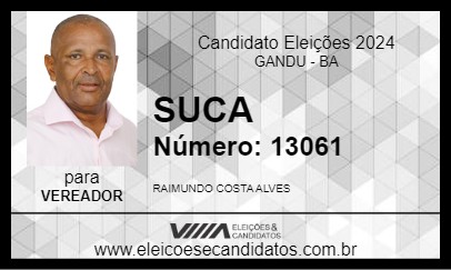 Candidato SUCA 2024 - GANDU - Eleições