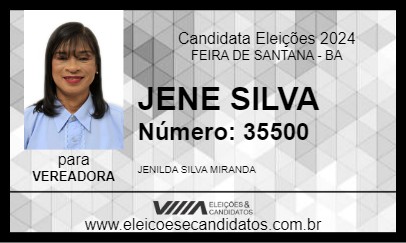 Candidato JENE SILVA 2024 - FEIRA DE SANTANA - Eleições