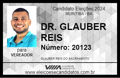 Candidato DR. GLAUBER REIS 2024 - MURITIBA - Eleições