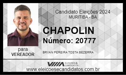 Candidato CHAPOLIN 2024 - MURITIBA - Eleições