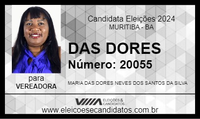 Candidato DAS DORES 2024 - MURITIBA - Eleições