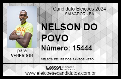 Candidato NELSON DO POVO 2024 - SALVADOR - Eleições