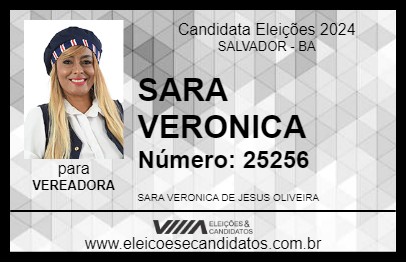 Candidato SARA VERONICA 2024 - SALVADOR - Eleições