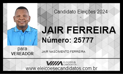 Candidato JAIR FERREIRA 2024 - SALVADOR - Eleições