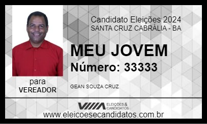 Candidato MEU JOVEM 2024 - SANTA CRUZ CABRÁLIA - Eleições