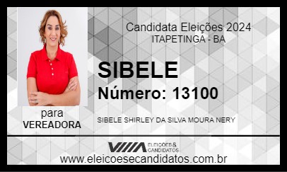 Candidato SIBELE 2024 - ITAPETINGA - Eleições