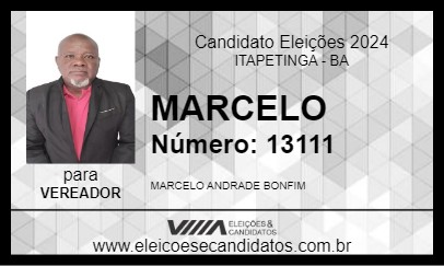 Candidato MARCELO 2024 - ITAPETINGA - Eleições