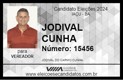 Candidato JODIVAL CUNHA 2024 - IAÇU - Eleições