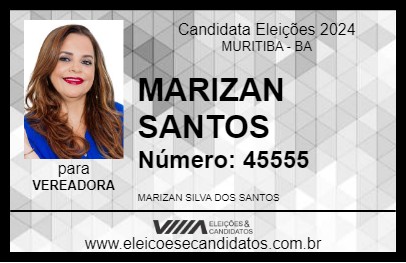 Candidato MARIZAN SANTOS 2024 - MURITIBA - Eleições