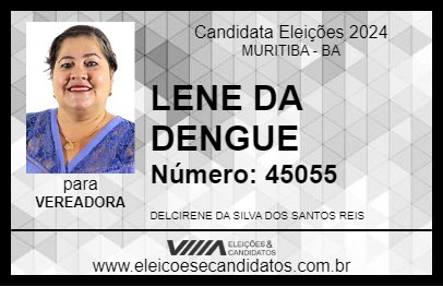 Candidato LENE DA DENGUE 2024 - MURITIBA - Eleições