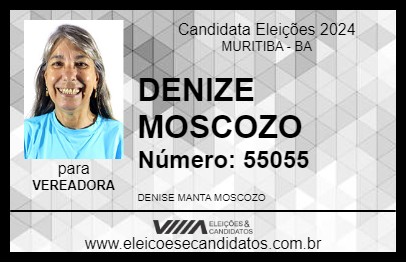 Candidato DENIZE MOSCOZO 2024 - MURITIBA - Eleições