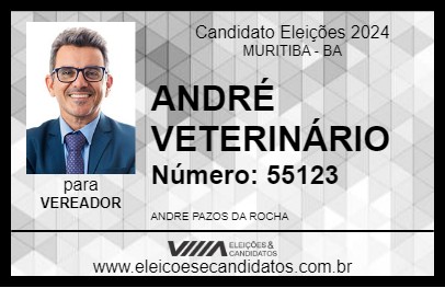 Candidato ANDRÉ VETERINÁRIO 2024 - MURITIBA - Eleições