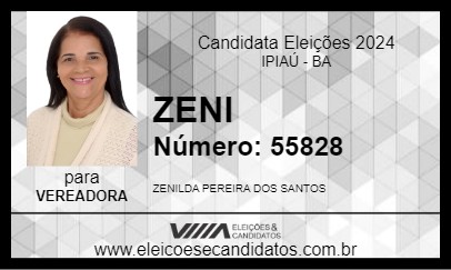 Candidato ZENI 2024 - IPIAÚ - Eleições