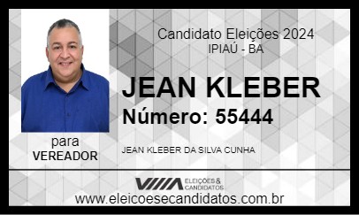 Candidato JEAN KLEBER 2024 - IPIAÚ - Eleições