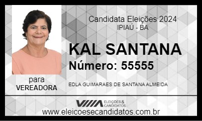 Candidato KAL SANTANA 2024 - IPIAÚ - Eleições