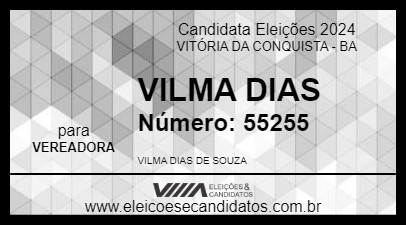 Candidato VILMA DIAS 2024 - VITÓRIA DA CONQUISTA - Eleições