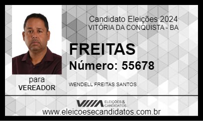 Candidato FREITAS 2024 - VITÓRIA DA CONQUISTA - Eleições