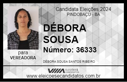 Candidato DÉBORA SOUSA 2024 - PINDOBAÇU - Eleições