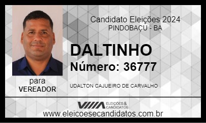 Candidato DALTINHO 2024 - PINDOBAÇU - Eleições