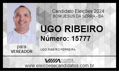 Candidato UGO RIBEIRO 2024 - BOM JESUS DA SERRA - Eleições