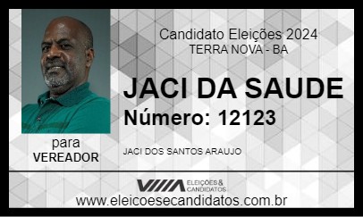 Candidato JACI DA SAUDE 2024 - TERRA NOVA - Eleições